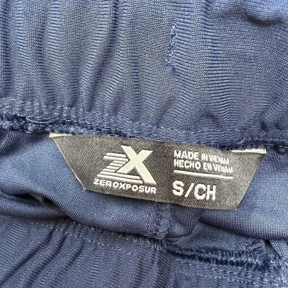 ZeroXposur Mens Performance‎ Pull-On Pant Navy Blue Stretch UPF 50+ Small NEW